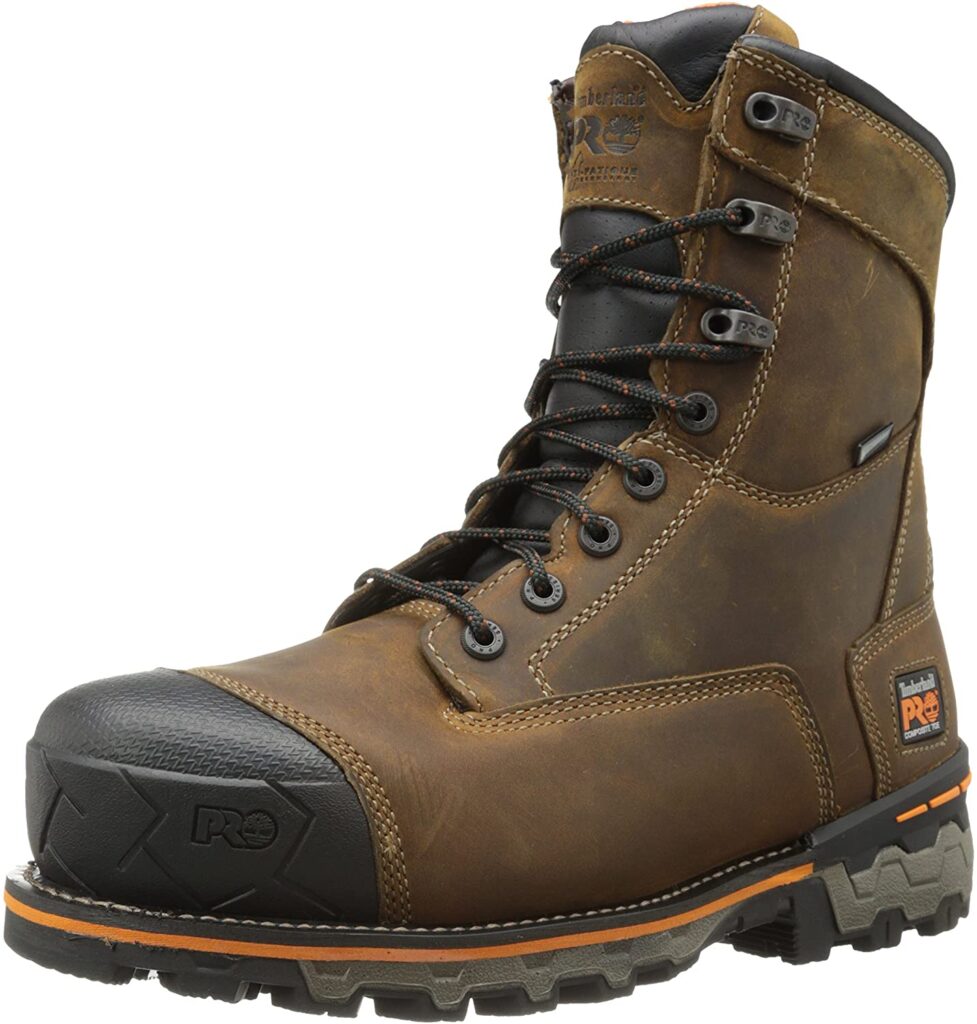  Timberland Pro Boondock 8 Inch Comp Toe work boot for men.