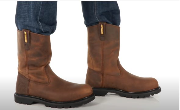 Caterpillar Revolver Steel Toe Pull On Work Boots For Men