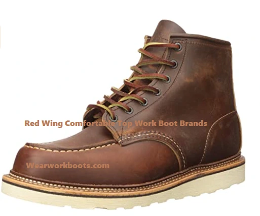 Red Wing Comfortable Top Work Boot Brands