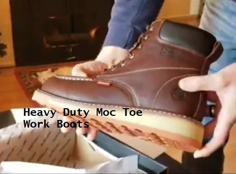 Heavy Duty Moc Toe work boots